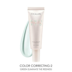 FOCALLURE Color Correcting Makeup Base-Green