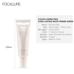 FOCALLURE Color Correcting Makeup Base-Green