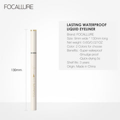 FOCALLURE Lasting Waterproof Liquid Eyeliner (with Ultra Fine Brush)