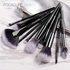 FOCALLURE 10PCS Makeup Brush Set With Bag