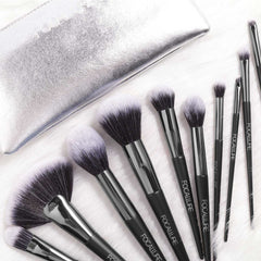 FOCALLURE 10PCS Makeup Brush Set With Bag