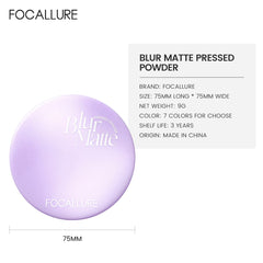 FOCALLURE Blur Matte Pressed Powder
