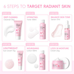 LAIKOU Japan Sakura 6Pcs Skincare Set