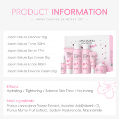 LAIKOU Japan Sakura 6Pcs Skincare Set