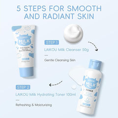 LAIKOU Milk Glowing Skincare Set