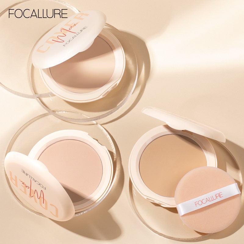 Focallure Covermax Two-way-cake Compact Pressed Powder
