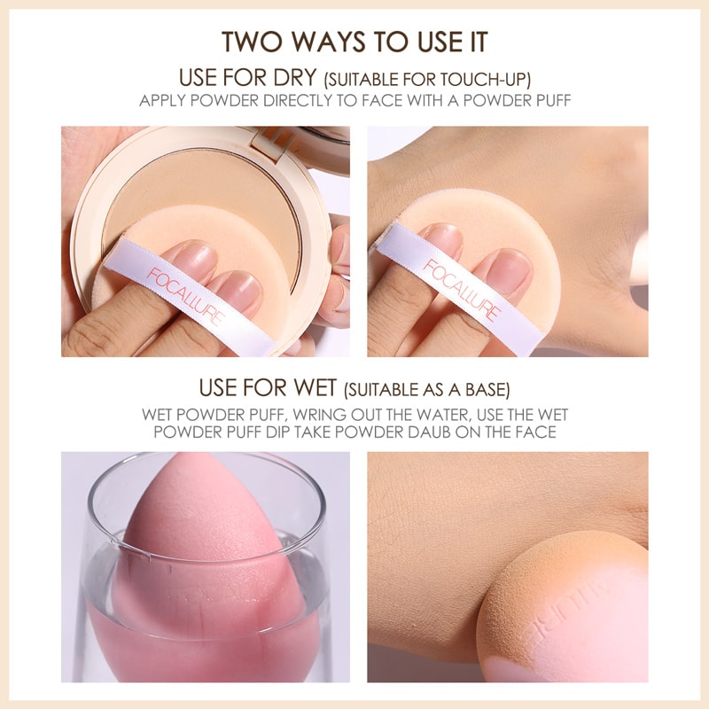 Focallure Covermax Two-way-cake Compact Pressed Powder