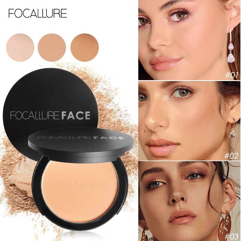 FOCALLURE Pressed Compact Powder Full Coverage