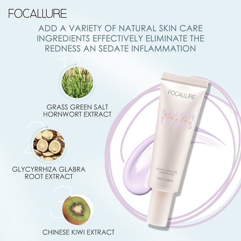 FOCALLURE Color Correcting Makeup Base-Purple