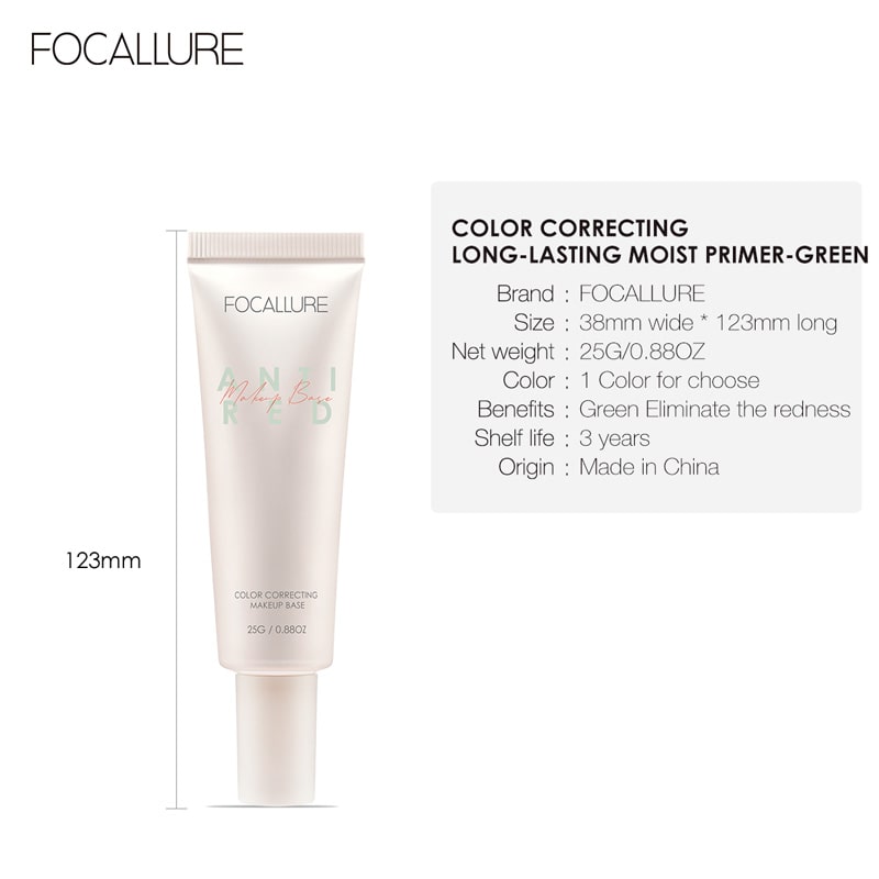 FOCALLURE Color Correcting Makeup Base-Green