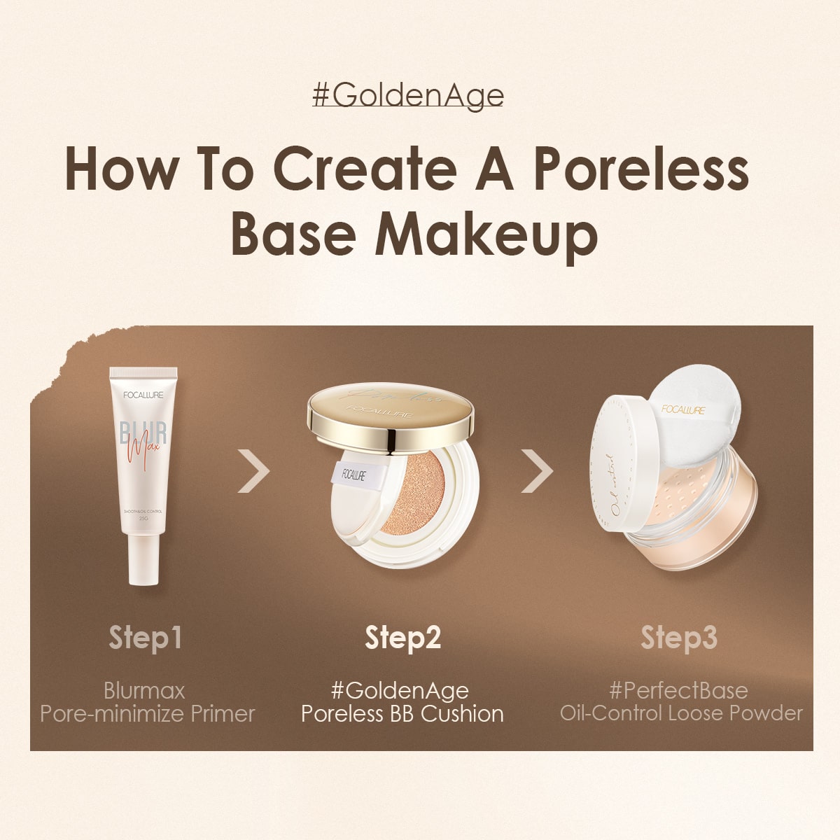 FOCALLURE Poreless Matte Air Cushion Foundation