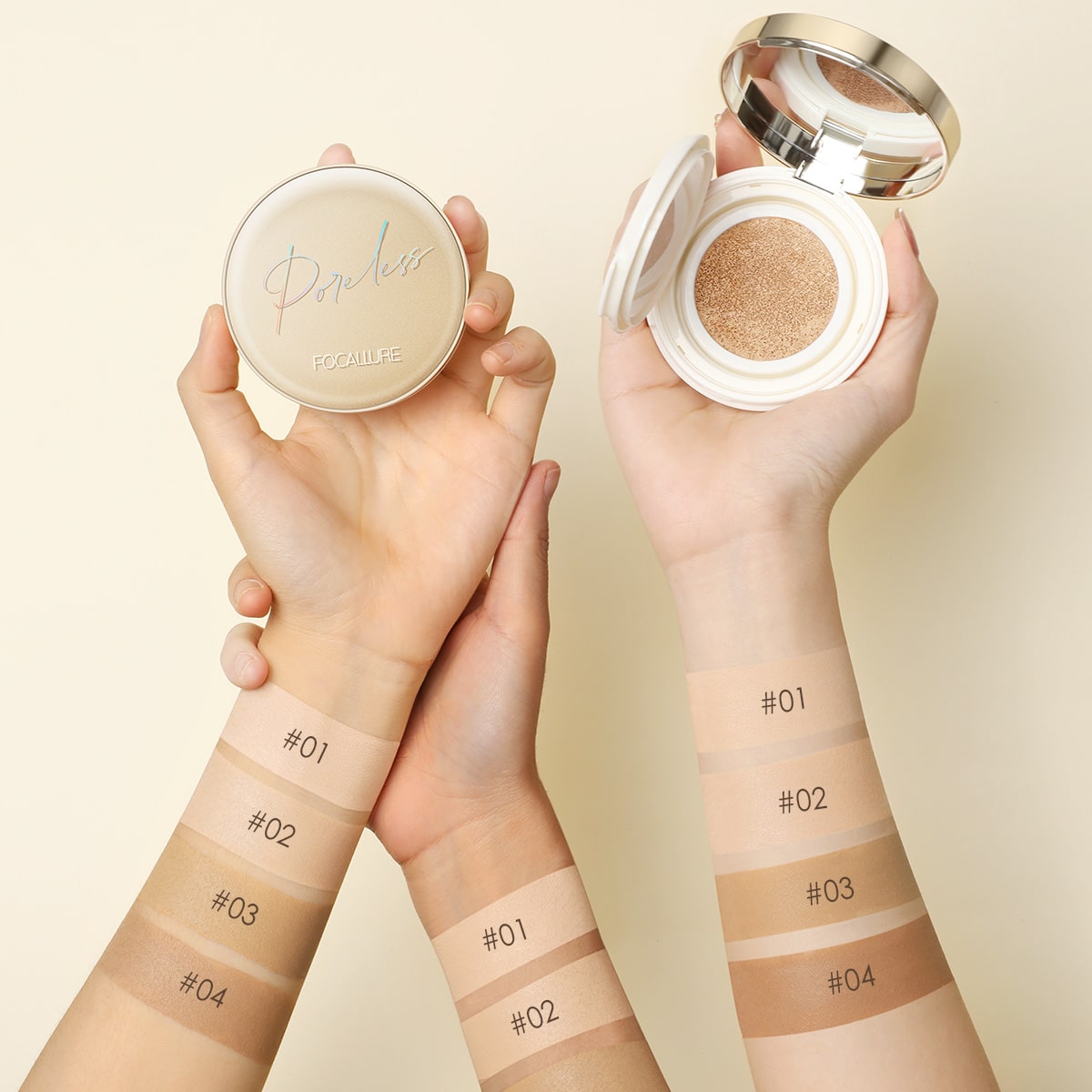 FOCALLURE Poreless Matte Air Cushion Foundation