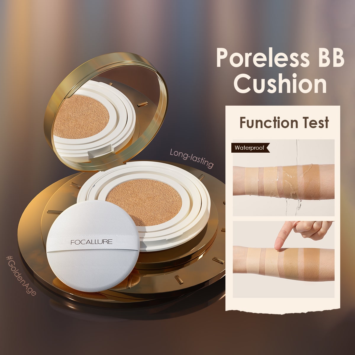 FOCALLURE Poreless Matte Air Cushion Foundation