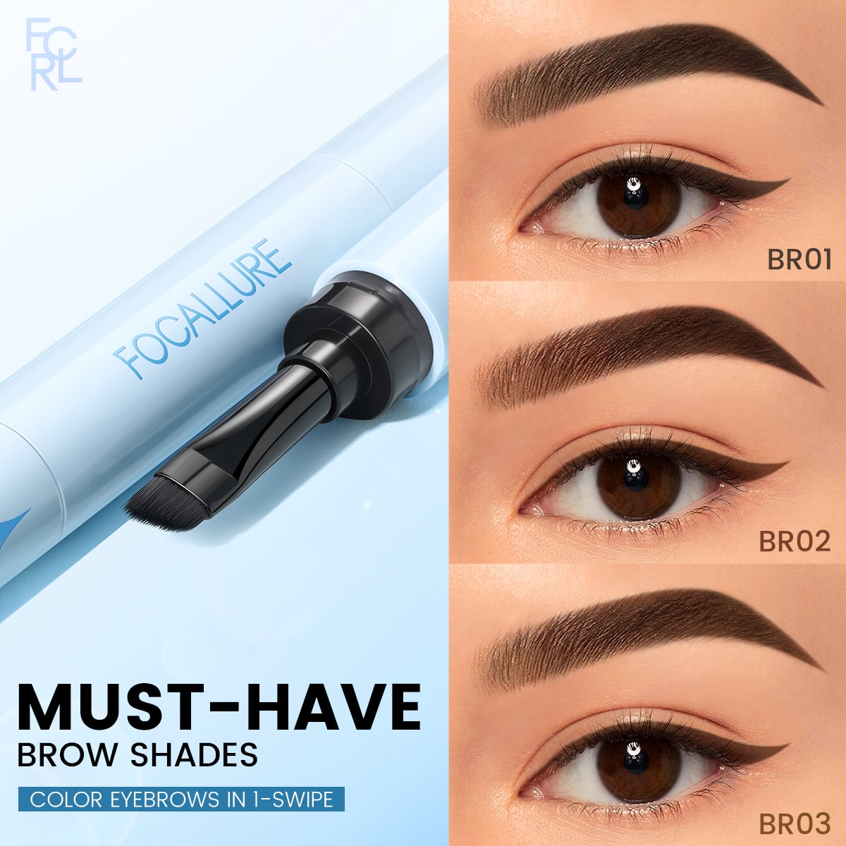 Focallure Ultra Long Lasting Zero Smudge 3D Eyebrow Gel