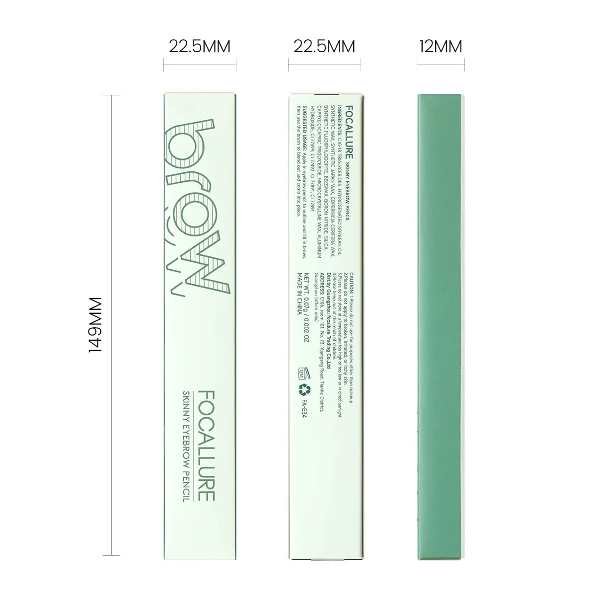 FOCALLURE Skinny Eye Brow Pencil