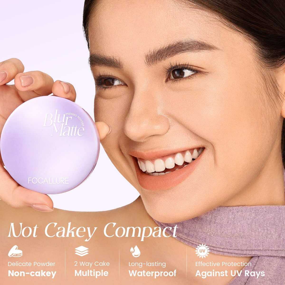 FOCALLURE Blur Matte Pressed Powder