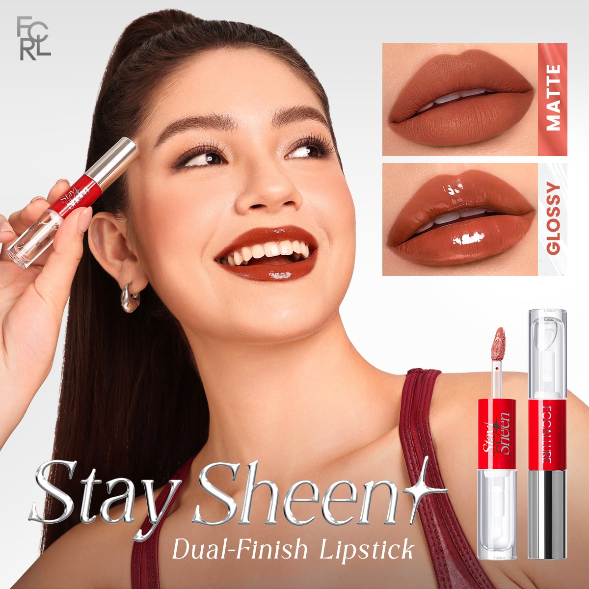 FOCALLURE 2-In-1 Liquid Lipstick