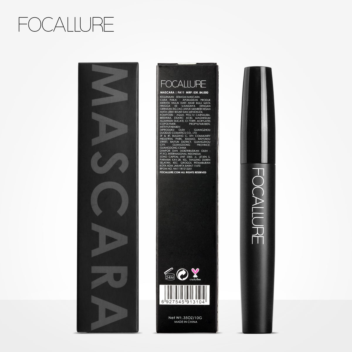FOCALLURE 3D Black Curl Mascara Lasting