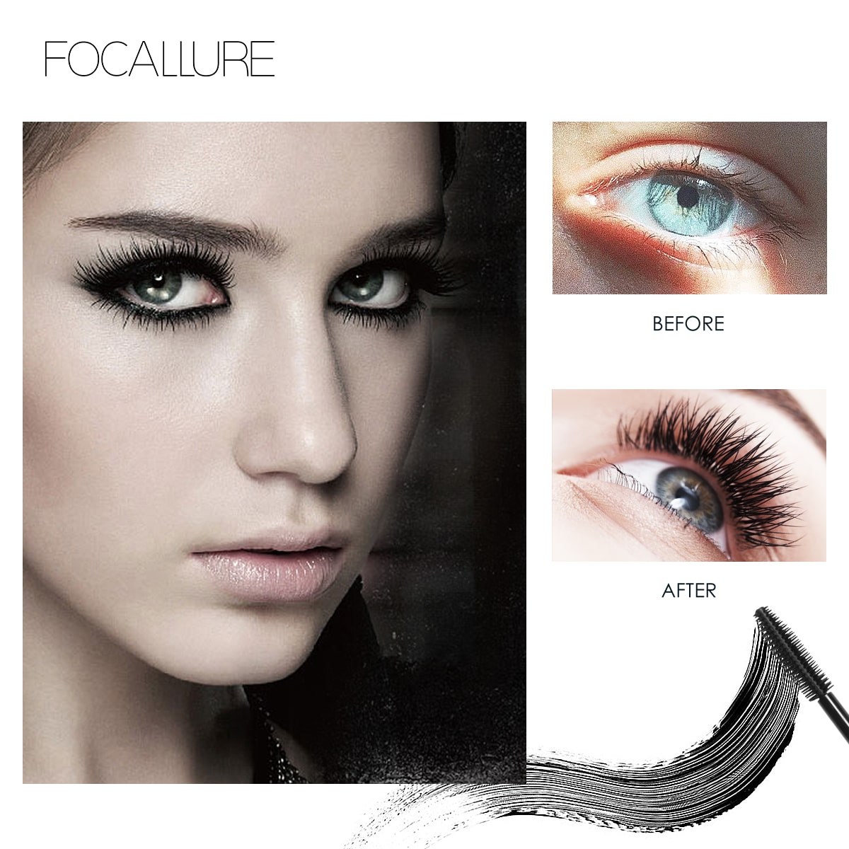 FOCALLURE 3D Black Curl Mascara Lasting