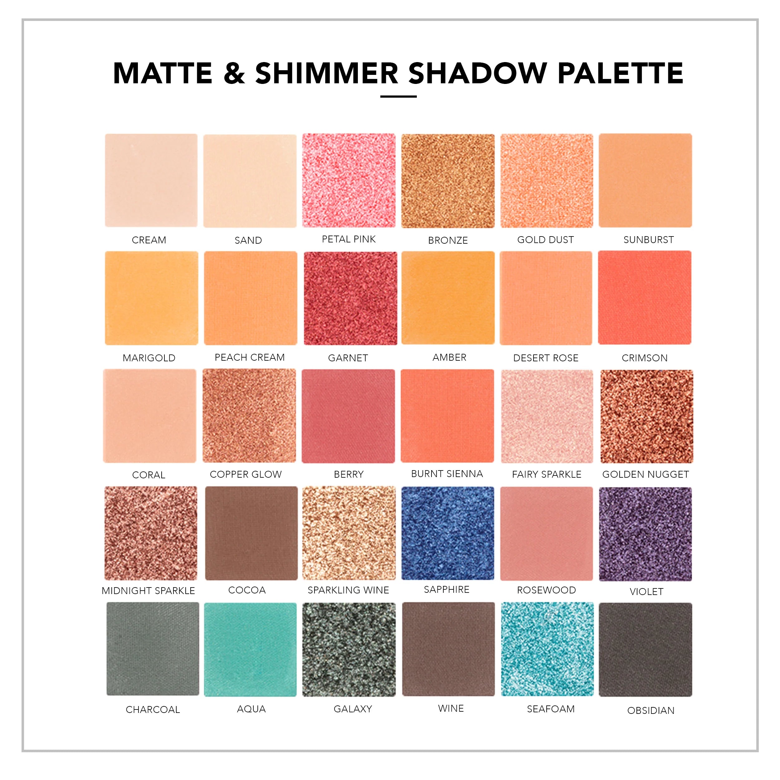 LA'FIOR SPECTRUM GLAM Eyeshadow Palette -LF-002