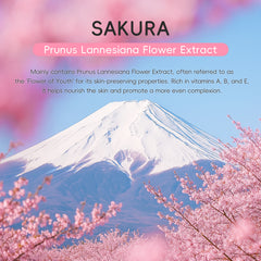LAIKOU Japan Sakura 4Pcs Skincare Traveling Set
