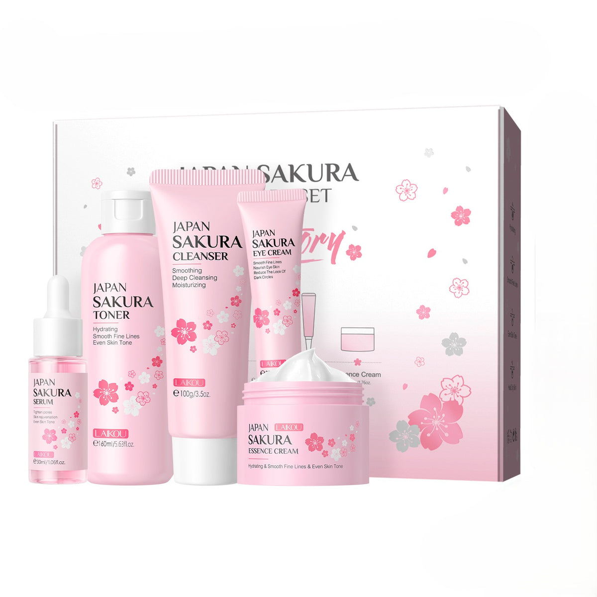 LAIKOU Japan Sakura 5Pcs Skincare Set
