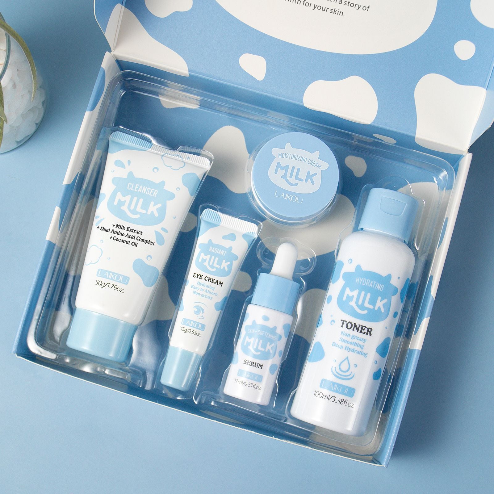 LAIKOU Milk Glowing Skincare Set