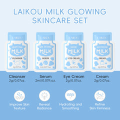 LAIKOU Milk Skincare 4Pcs Traveling Set
